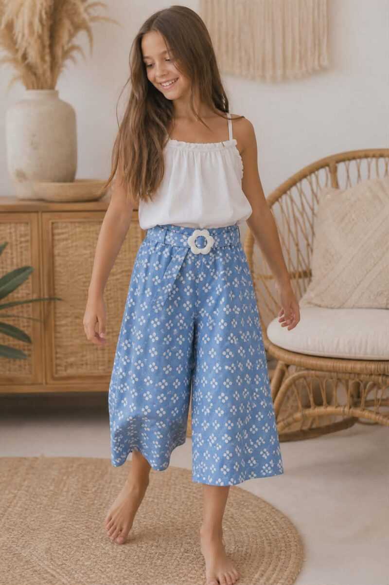 Nadrág - Farmer hatású culotte nadrág - Image 8