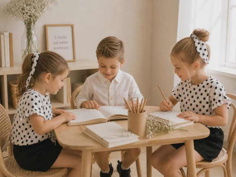 Ünneplő - Fekete-fehér pöttyös blúz - Image 12