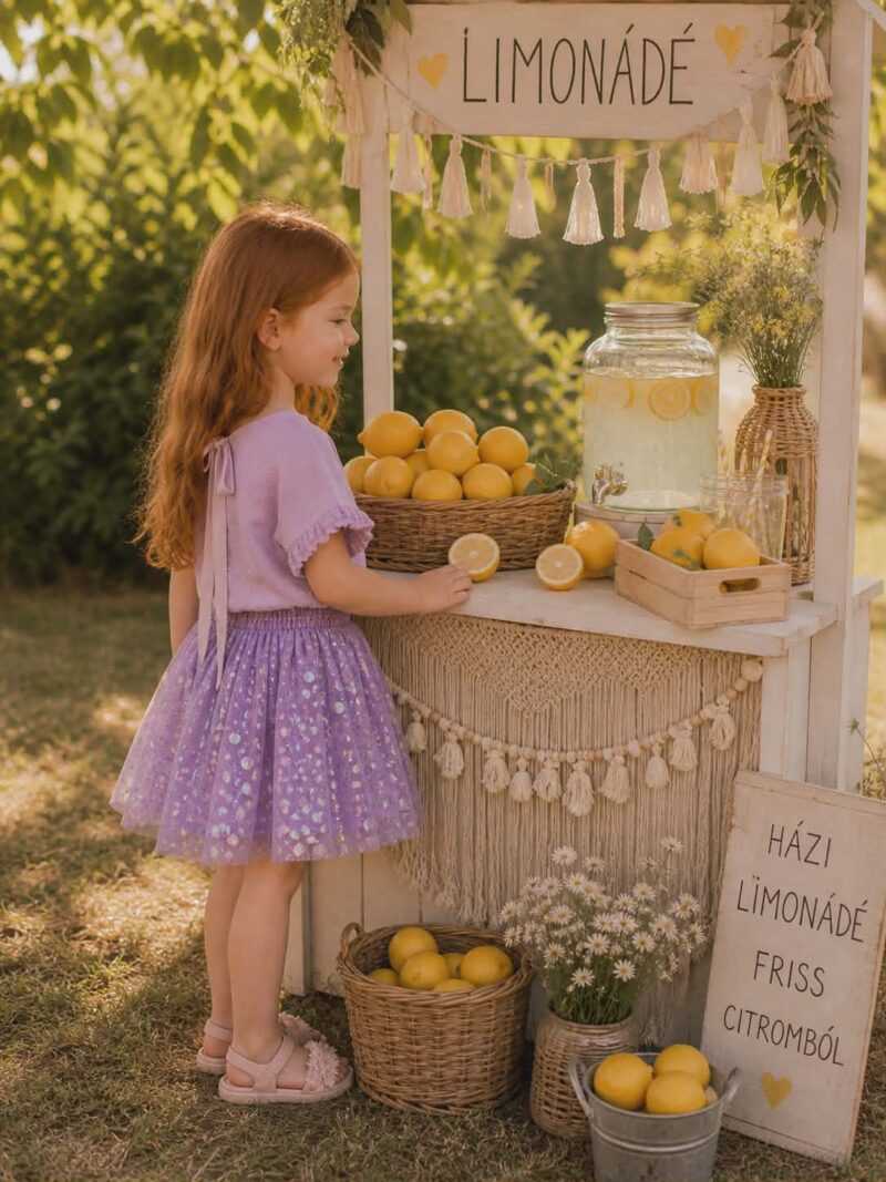 Felső - Hímzett lila blúz - Image 5