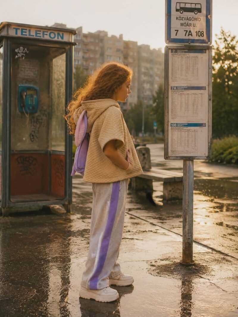 Oldschool - Nyuszifüles poncsó - Image 25