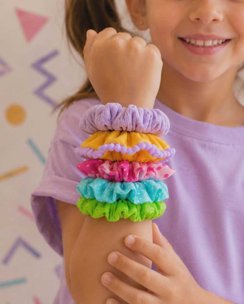 Oldschool - Scrunchie hajgumi szett lufikutyás kulcstartóval - Image 11