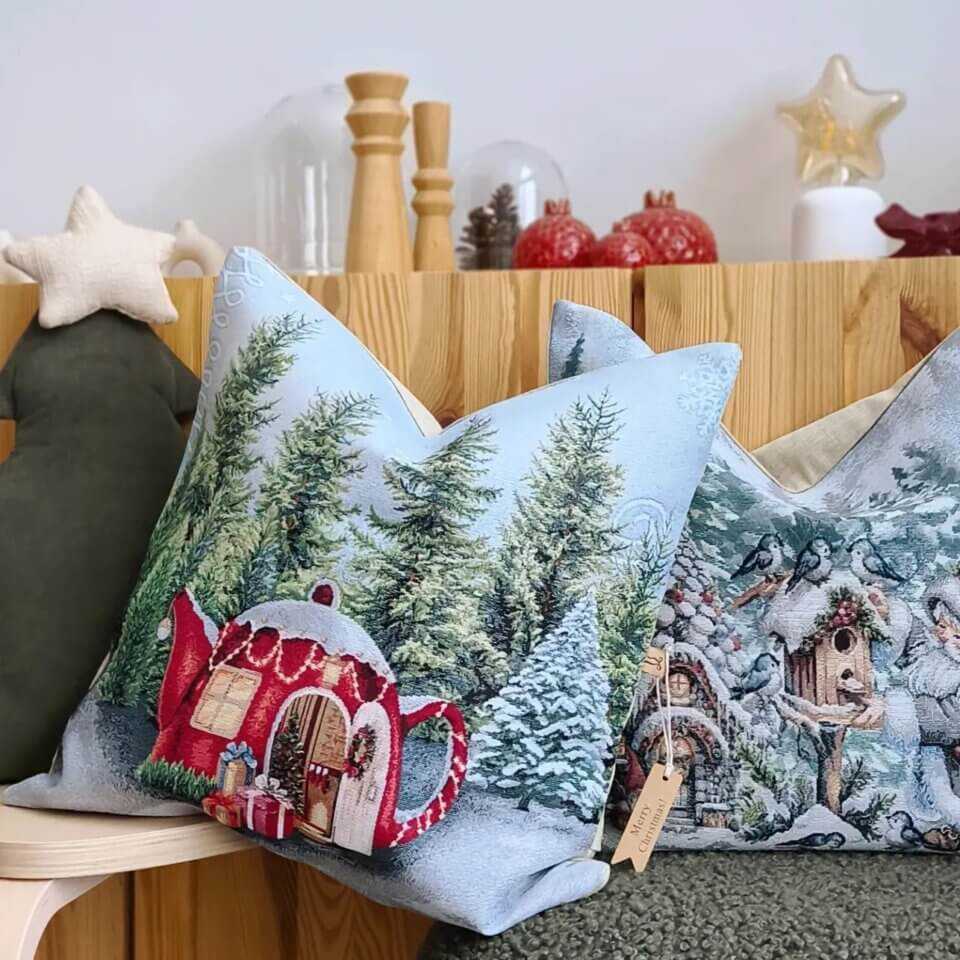 A karácsony, amely visszahív: a vintage gobelin párnahuzatok meghitt világa
